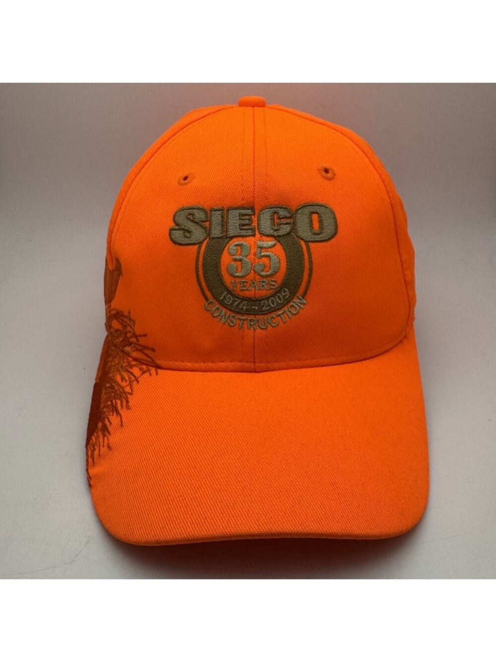 Dri-Duck Blaze Orange Hunter Cap Pheasant SIECO 35 Years Construction Hat